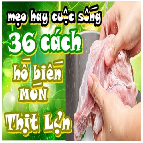 MẸO HAY CUỘC SỐNG “36 Cách Hồ Biến Món Thịt Lợn”Thơm Ngon,Gòn Tan, Lạ Mắt và Ngon Miệng