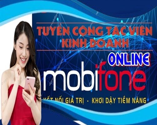 Mobifone Tuyển Dụng Cộng Tác Viên: Bán Hàng Online.